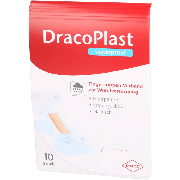 DracoPlast Waterproof Fingerkuppenverband, 10 pc Pansement