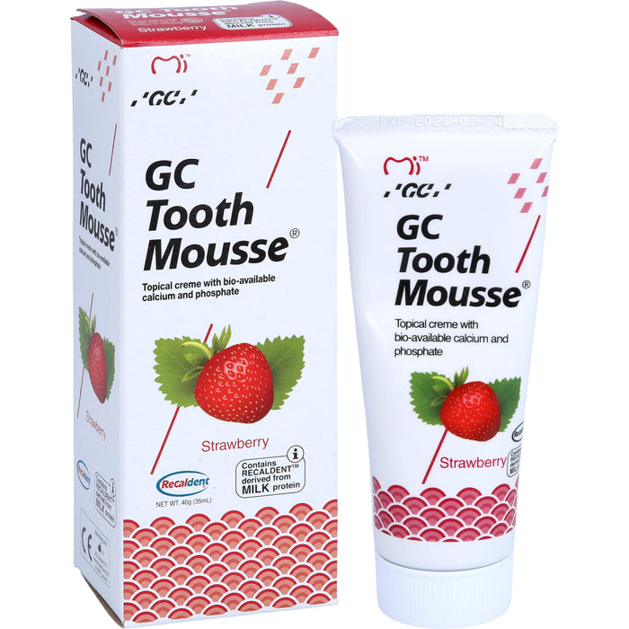 GC Tooth Mousse Erdbeere Creme, 40 g Toothpaste