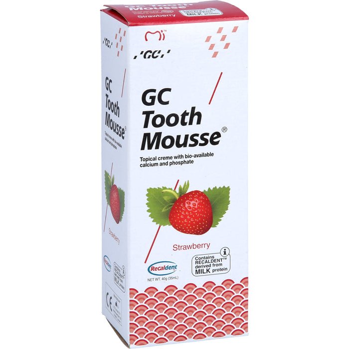 GC Tooth Mousse Erdbeere Creme, 40 g Dentifrice