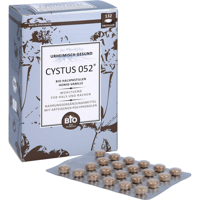 Dr. Pandalis CYSTUS 052 Bio Halspastillen Honig-Vanille, 132 St. Pastillen