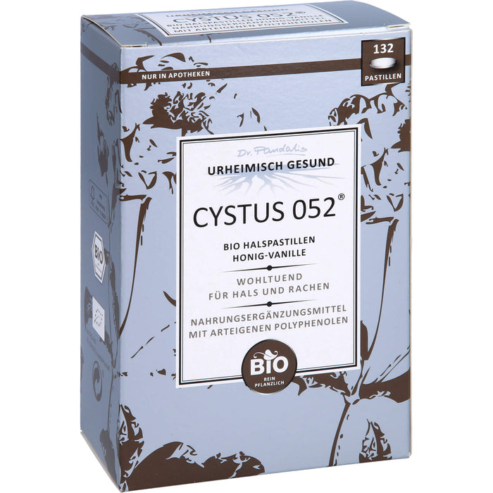 Dr. Pandalis CYSTUS 052 Bio Halspastillen Honig-Vanille, 132 pc Pastilles