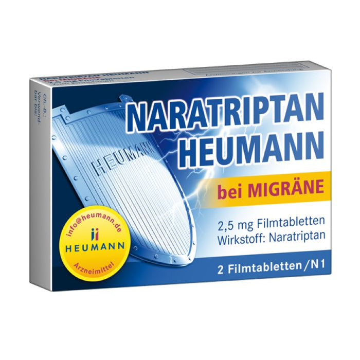 Naratriptan Heumann bei Migräne Filmtabletten, 2 pcs. Tablets