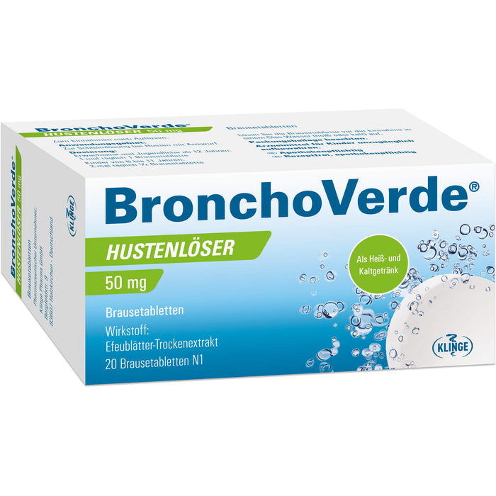 BronchoVerde Hustenlöser 50 mg Brausetabletten, 20 pcs. Tablets