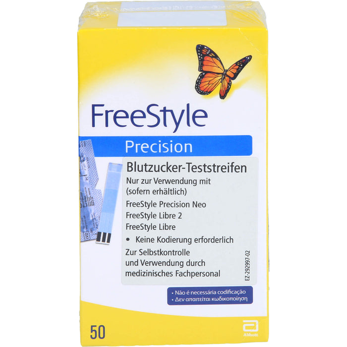 Freestyle Precision Eurim Blutzucker-Teststreifen ohne Codieren, 100 St TTR