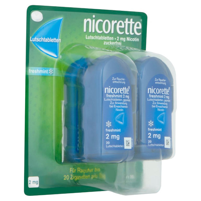 nicorette freshmint 2 mg Lutschtabletten, 80 St. Tabletten