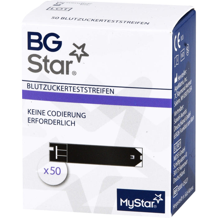 BG Star Medi-Spezial Blutzuckerteststreifen, 50 St. Teststreifen