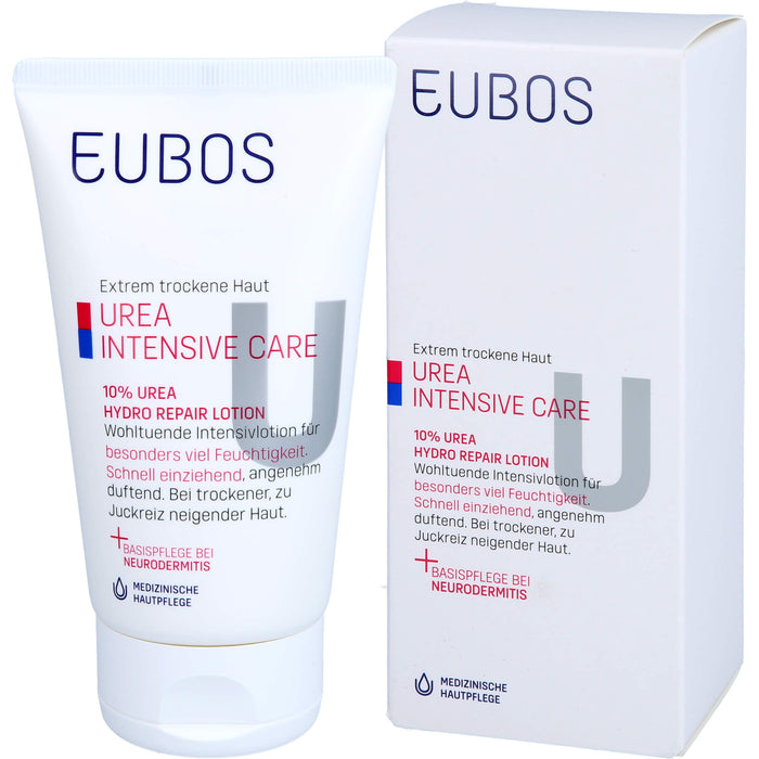 EUBOS 10% Urea Hydro Repair Lotion für sehr trockene Haut, 150 ml Lotion