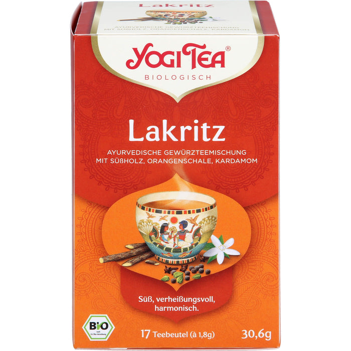 YOGI TEA Lakritz ayurverdische Gewürzteemischung, 17 St. Filterbeutel