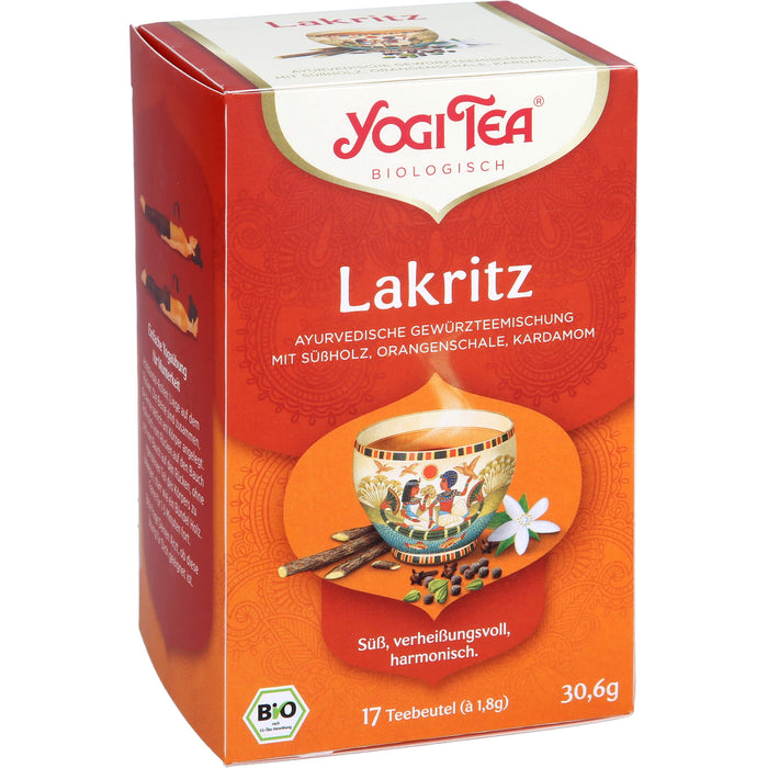 YOGI TEA Lakritz ayurverdische Gewürzteemischung, 17 pc Sac filtrant