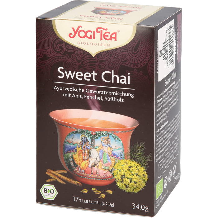 YOGI TEA Sweet Chai ayurvedische Gewürzteemischung, 17 pcs. Filter bag