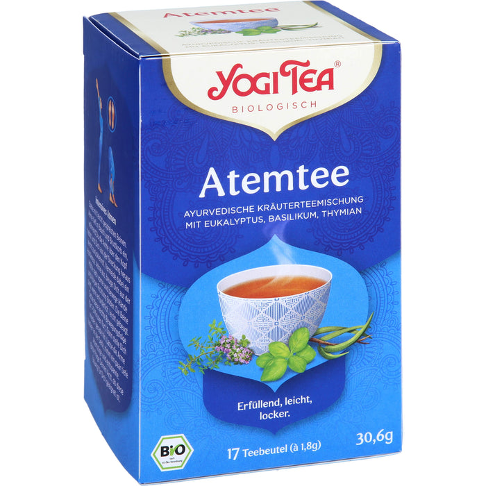 YOGI TEA Atem Tee ayurvedische Kräuterteemischung, 17 pc Sac filtrant