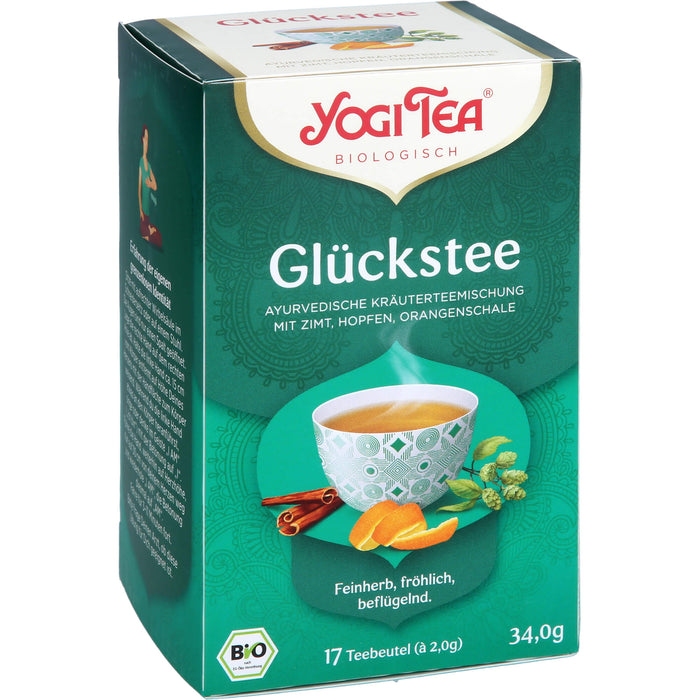 YOGI TEA Glücks Tee ayurvedische Kräuterteemischung, 17 pcs. Filter bag