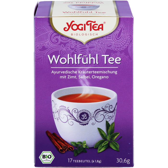 YOGI TEA Wohlfühl Tee ayurvedische Kräuterteemischung, 17 pcs. Filter bag