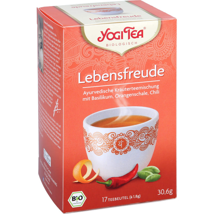 YOGI TEA Lebensfreude ayurvedische Kräuterteemischung, 17 pc Sac filtrant