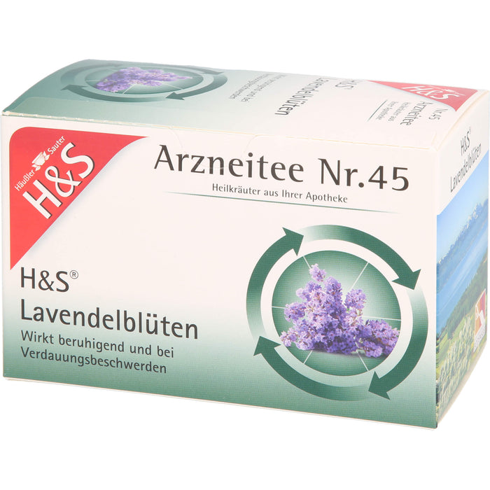 H&S Lavendelblüten Arzneitee Nr.45 Filterbeutel, 20 pcs. Filter bag