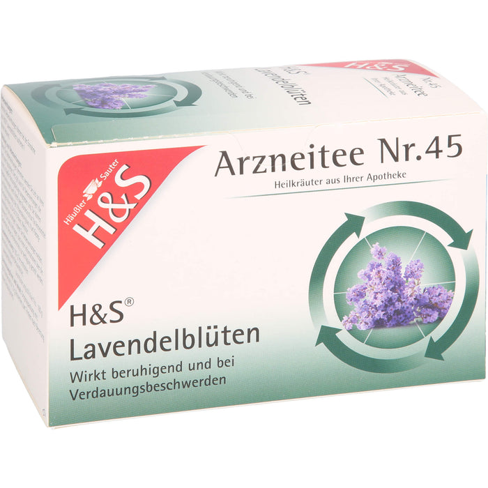 H&S Lavendelblüten Arzneitee Nr.45 Filterbeutel, 20 pc Sac filtrant