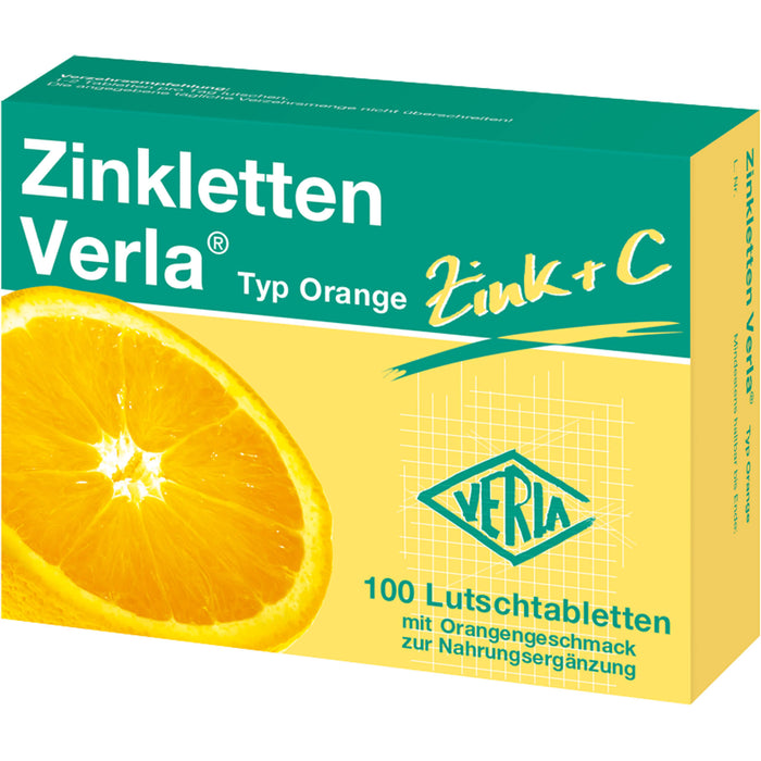 Zinkletten Verla Typ Orange Tabletten, 100 pcs. Tablets