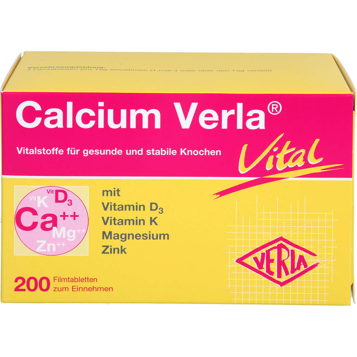 Calcium Verla vital Filmtabletten, 200 St. Tabletten