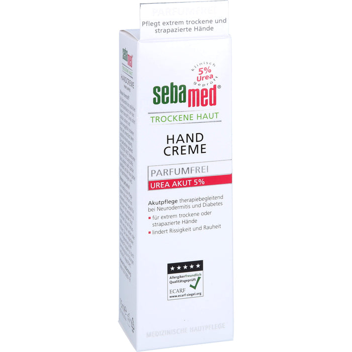 sebamed Trockene Haut Parfumfrei Handcreme Urea 5%, 75 ml Crème