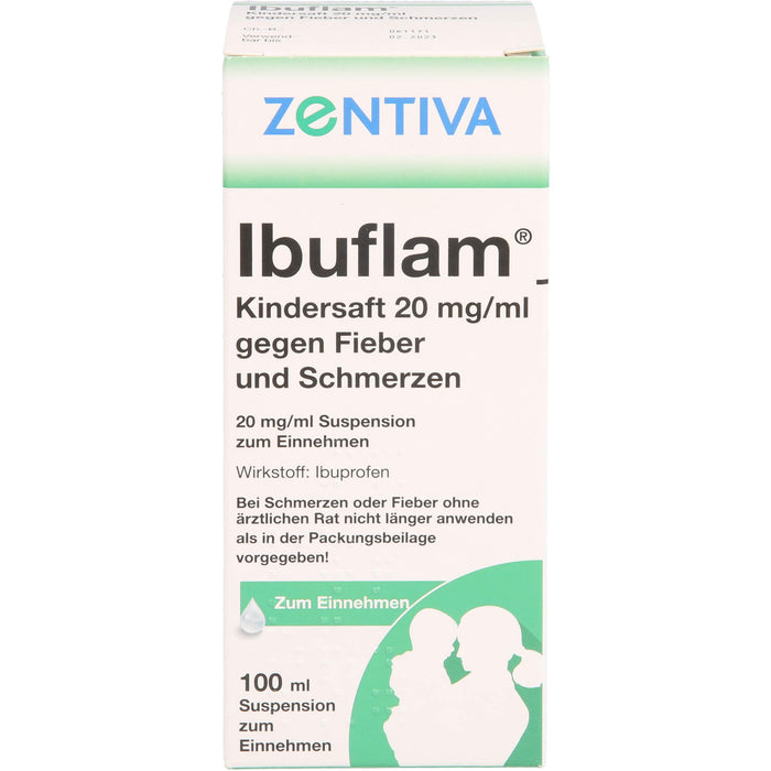 Ibuflam Kindersaft 2 %, 100 ml Solution