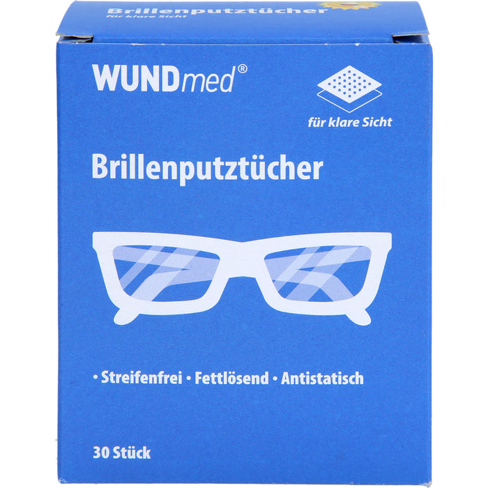 WUNDmed Brillenputztücher für klare Sicht, 30 pcs. Cloths