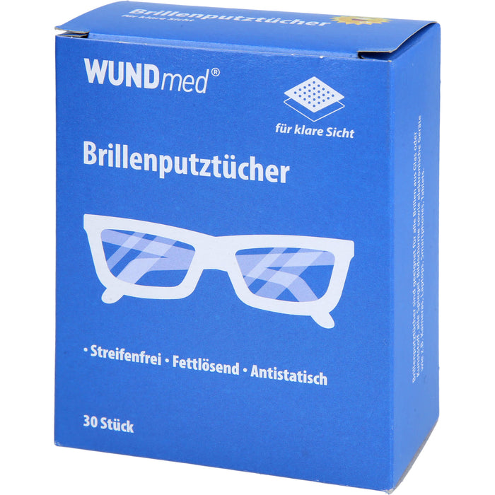 WUNDmed Brillenputztücher für klare Sicht, 30 St. Tücher