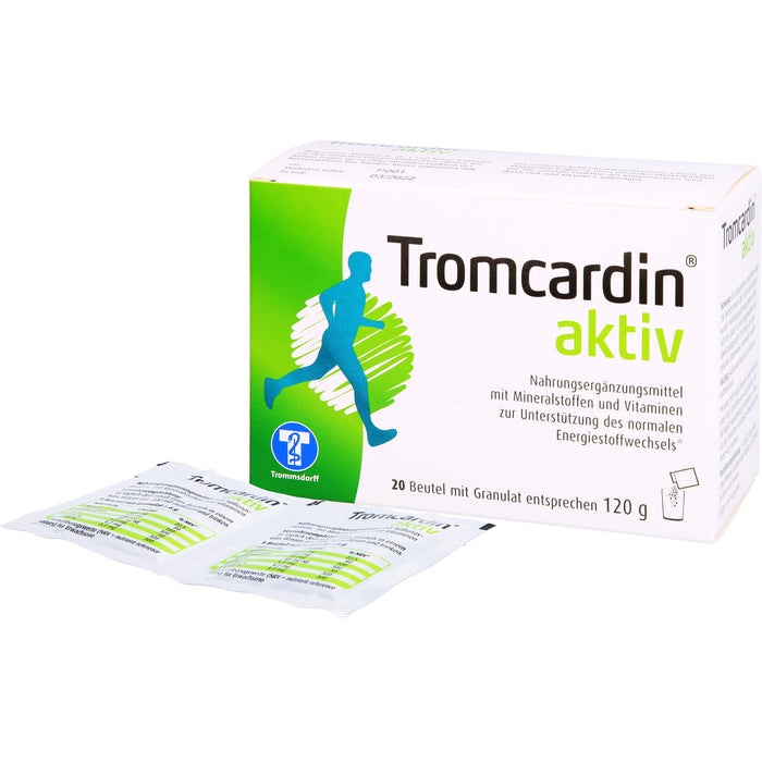 Tromcardin aktiv Granulat zur Unterstützung des normalen Energiestoffwechsels, 20 pcs. Sachets