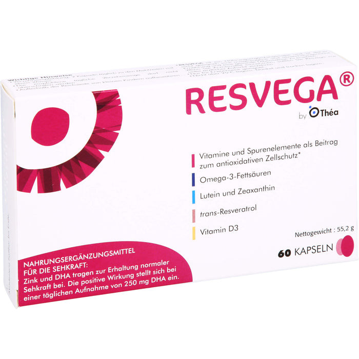 RESVEGA Kapseln als Beitrag zum oxidativem Zellschutz, 60 pcs. Capsules