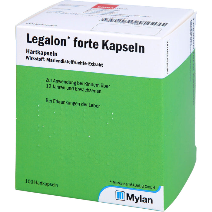 MADAUS Legalon forte Kapseln bei Erkrankungen der Leber, 100 St. Kapseln