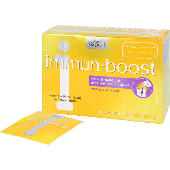 Orthoexpert immun-boost Cassis Trinkgranulat, 28 St. Beutel