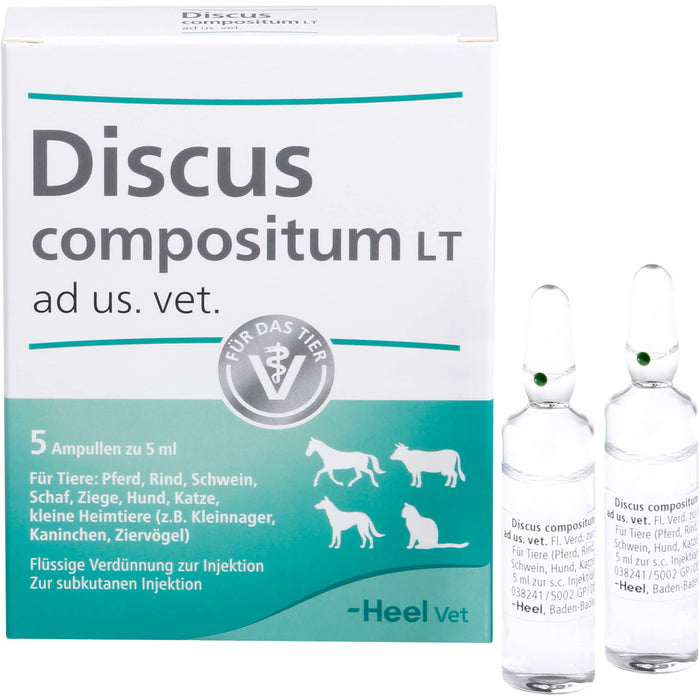 Heel Discus compositum LT ad us. vet., 5 pcs. Ampoules