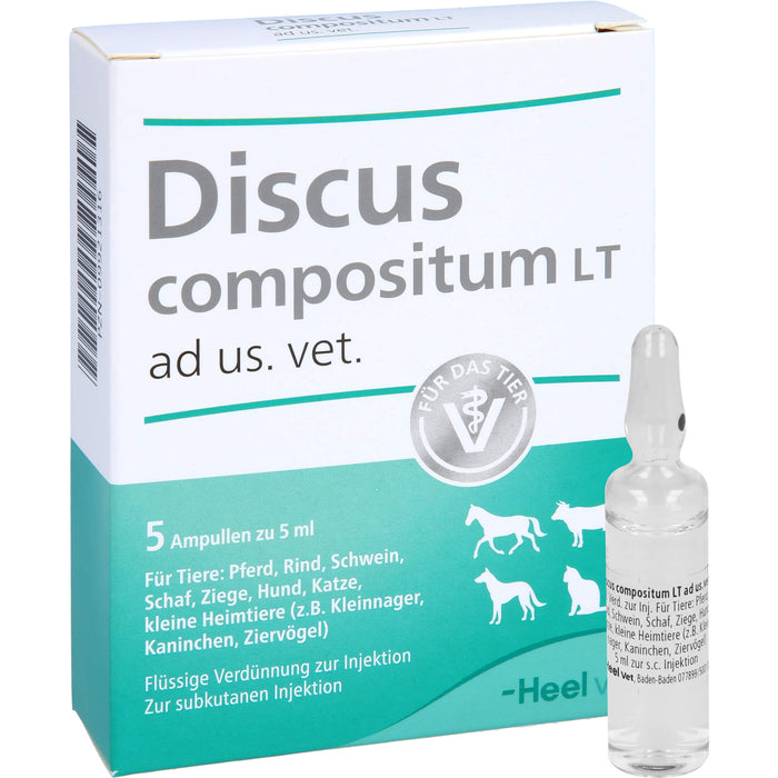 Heel Discus compositum LT ad us. vet., 5 St. Ampullen