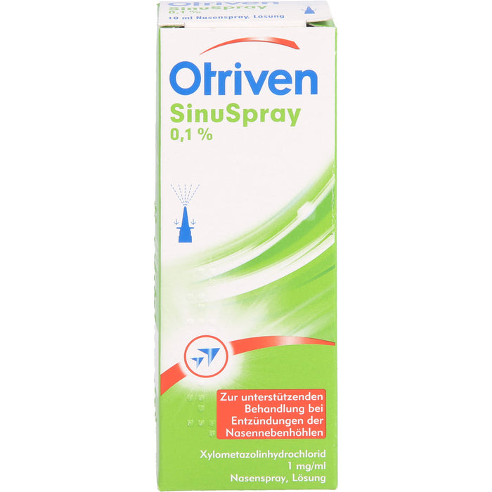 Otriven SinuSpray Nasenspray bei Entzündungen der Nasennebenhöhlen, 10 ml Solution