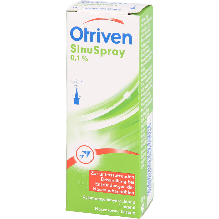 Otriven SinuSpray Nasenspray bei Entzündungen der Nasennebenhöhlen, 10 ml Lösung