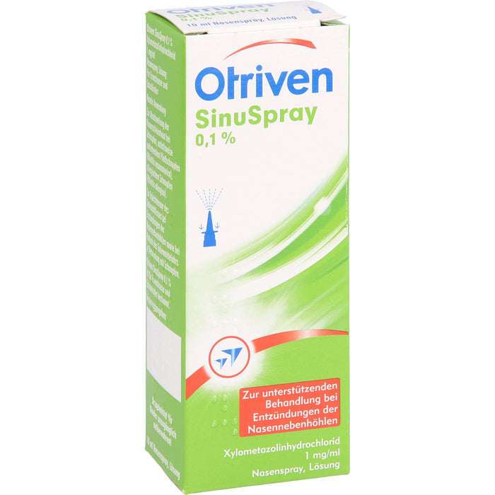 Otriven SinuSpray Nasenspray bei Entzündungen der Nasennebenhöhlen, 10 ml Solution