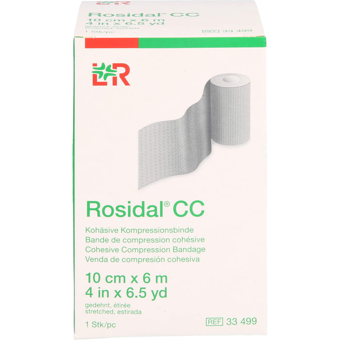 Rosidal CC Kohäsive Kompressionsbinde 10 cm x 6 m, 1 pcs. Bandage