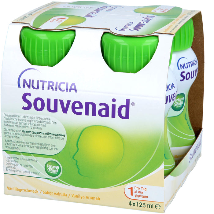 NUTRICIA Souvenaid Vanillegeschmack Trinkflaschen, 4 pcs. Bottles