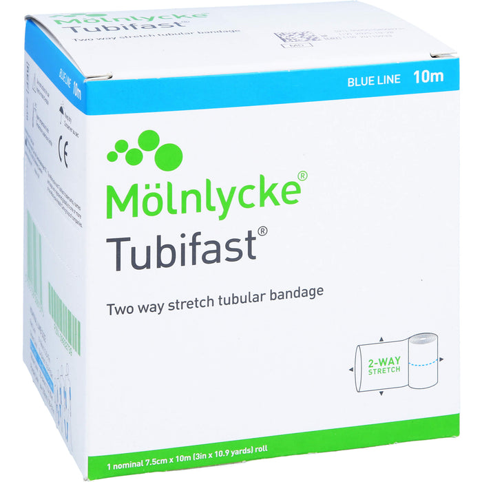 Mölnlycke Tubifast 2-Way Stretch Bandage 7,5 cm x 10 m, 1 St. Binde