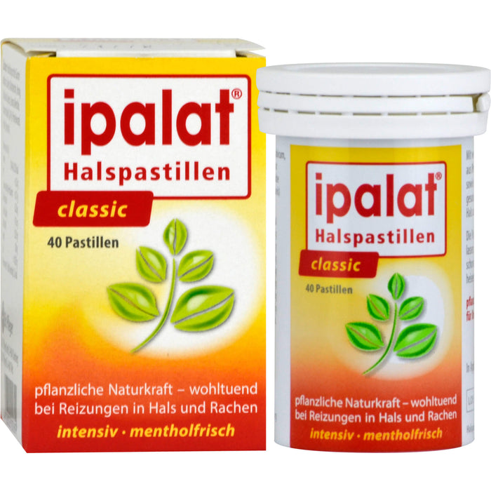 ipalat Die Halspastille Classic mentholfrisch, 40 pc Pastilles