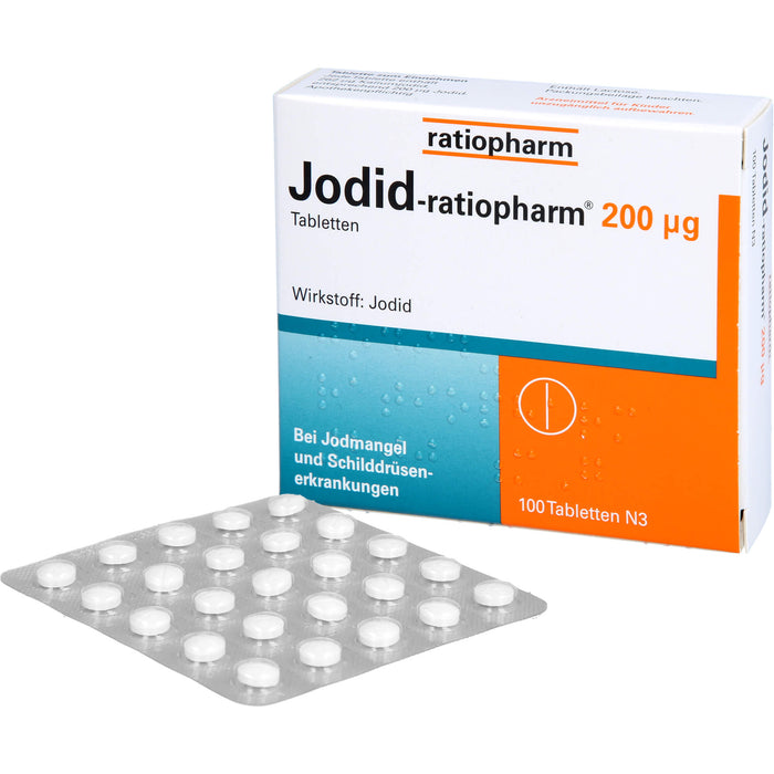 Jodid-ratiopharm 200 µg Tabletten, 100 pcs. Tablets