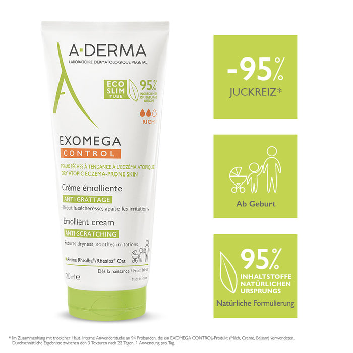 A-DERMA EXOMEGA Control Creme, 200 ml Creme