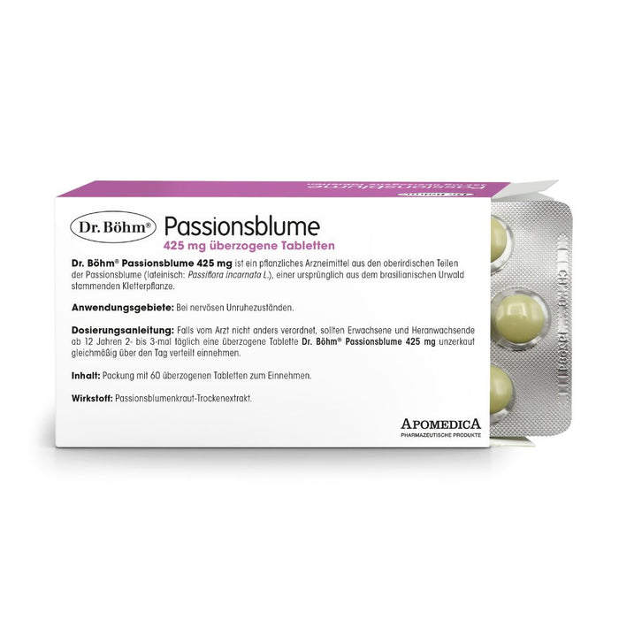 Dr Böhm Passionsblume 425 mg Tabletten, 60 pcs. Tablets