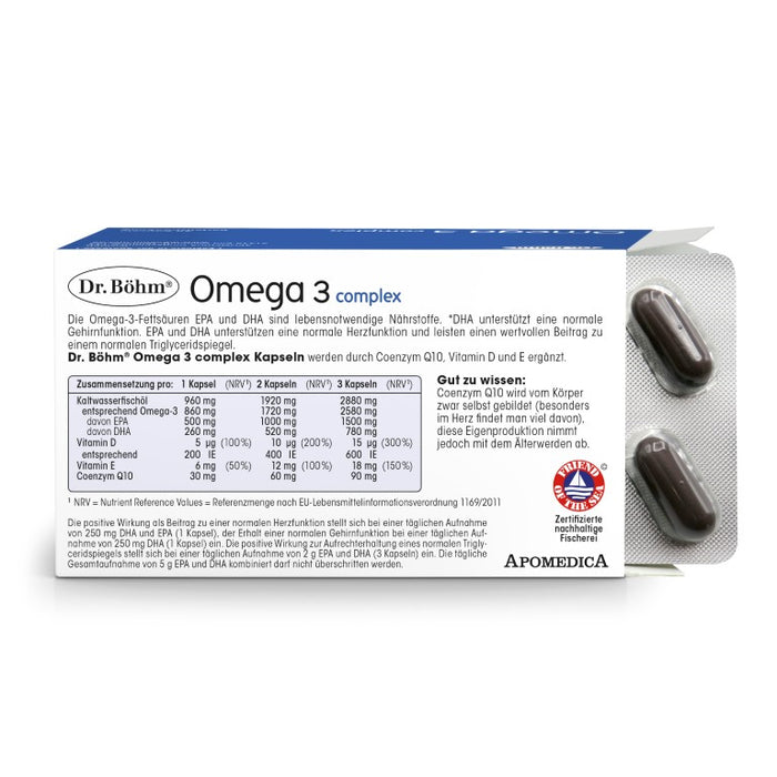 Dr Böhm Omega 3 complex Kapseln, 60 St. Kapseln