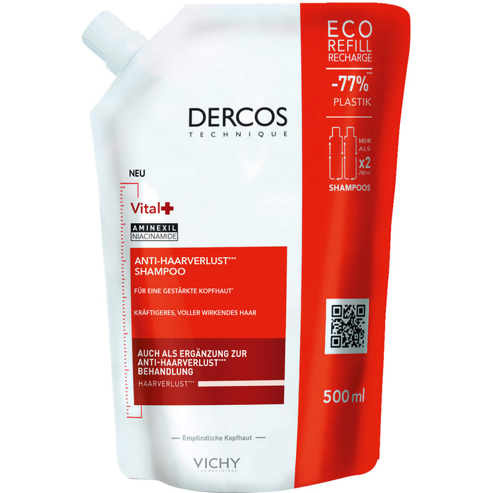 Vichy Dercos Vitalshampoo + Nachfüllpack, 500 ml SHA