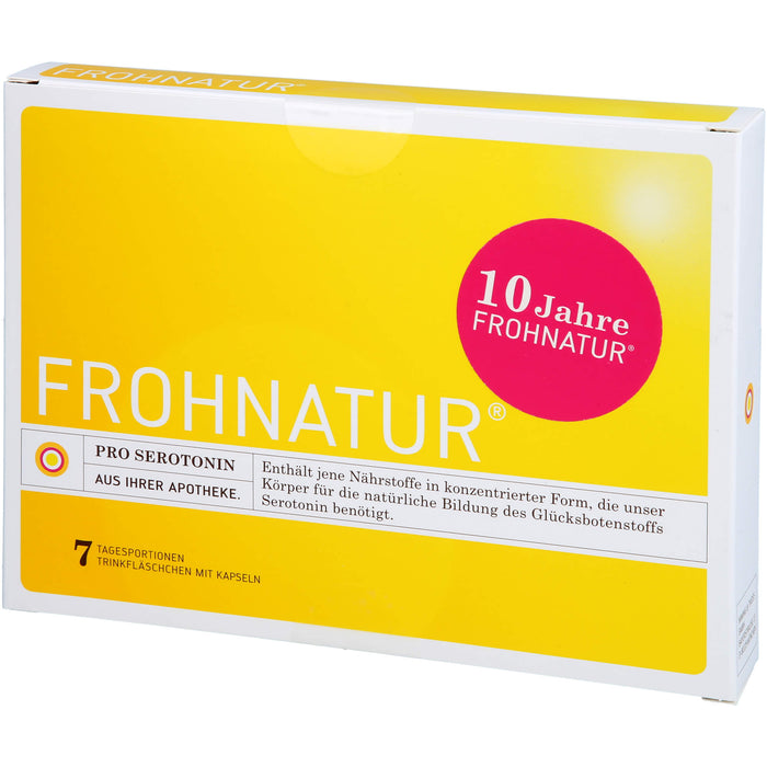 Frohnatur Pro Serotonin Trinkfläschchen mit Kapseln, 7 pc Ampoules