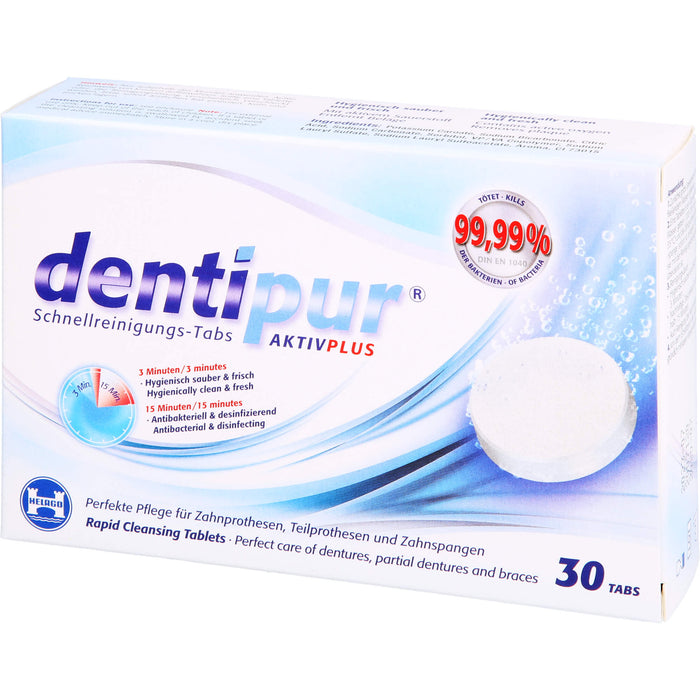 dentipur Schnellreinigungstabletten, 30 pcs. Tablets