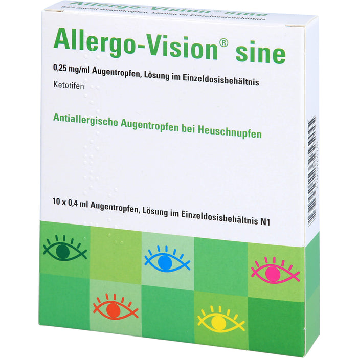 Allergo-Vision sine Augentropfen bei Heuschnupfen, 10 St. Pipetten