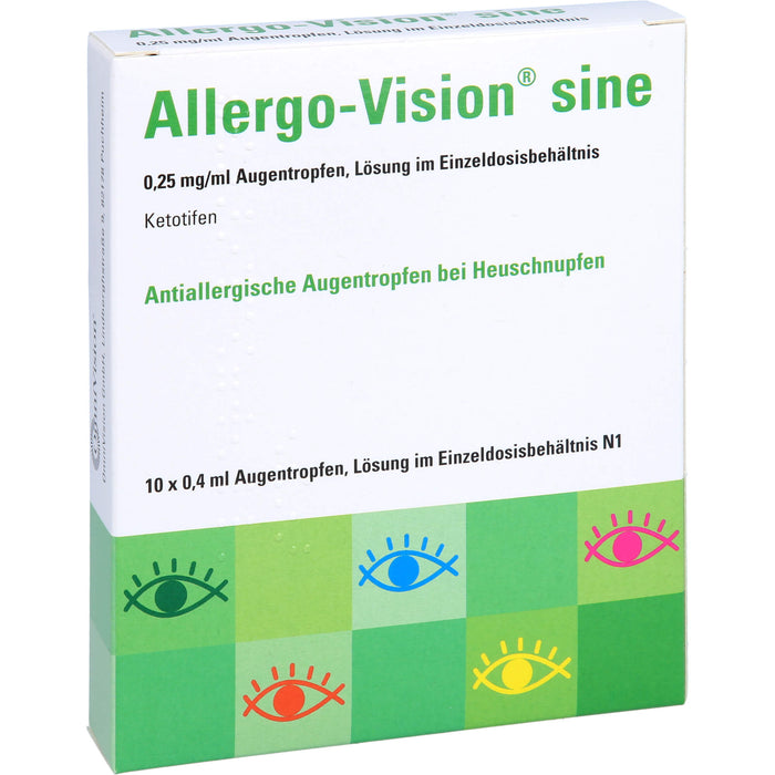 Allergo-Vision sine Augentropfen bei Heuschnupfen, 10 St. Pipetten