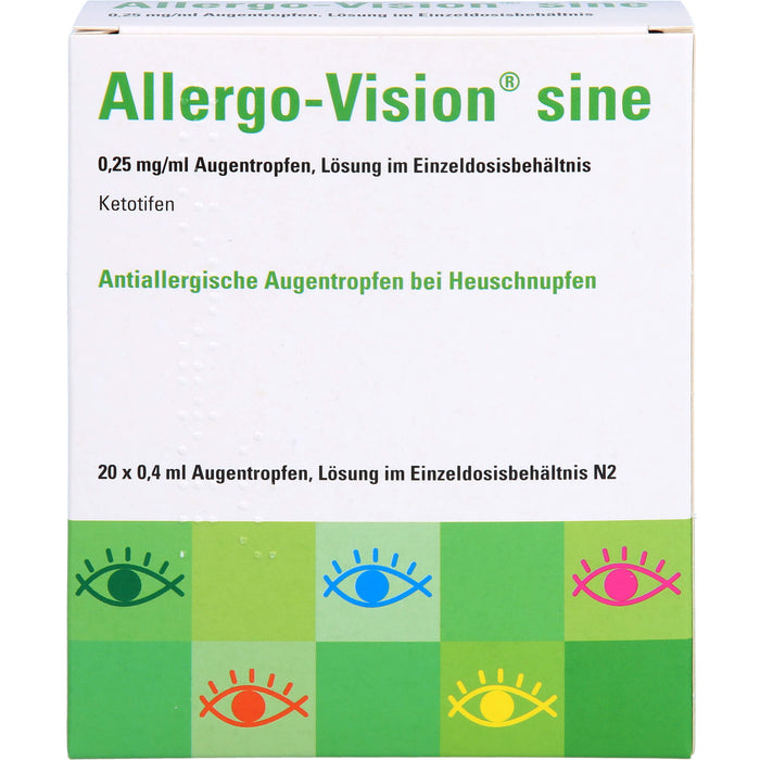 Allergo-Vision sine 0,25 mg/ml Augentropfen, 20 pc Ampoules