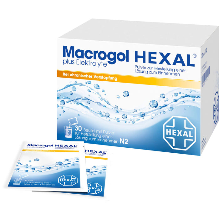 Macrogol HEXAL plus Elektrolyte, 30 pcs. Sachets